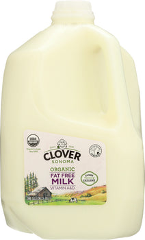 CLOVER SONOMA: Organic Fat Free Milk, 128 oz