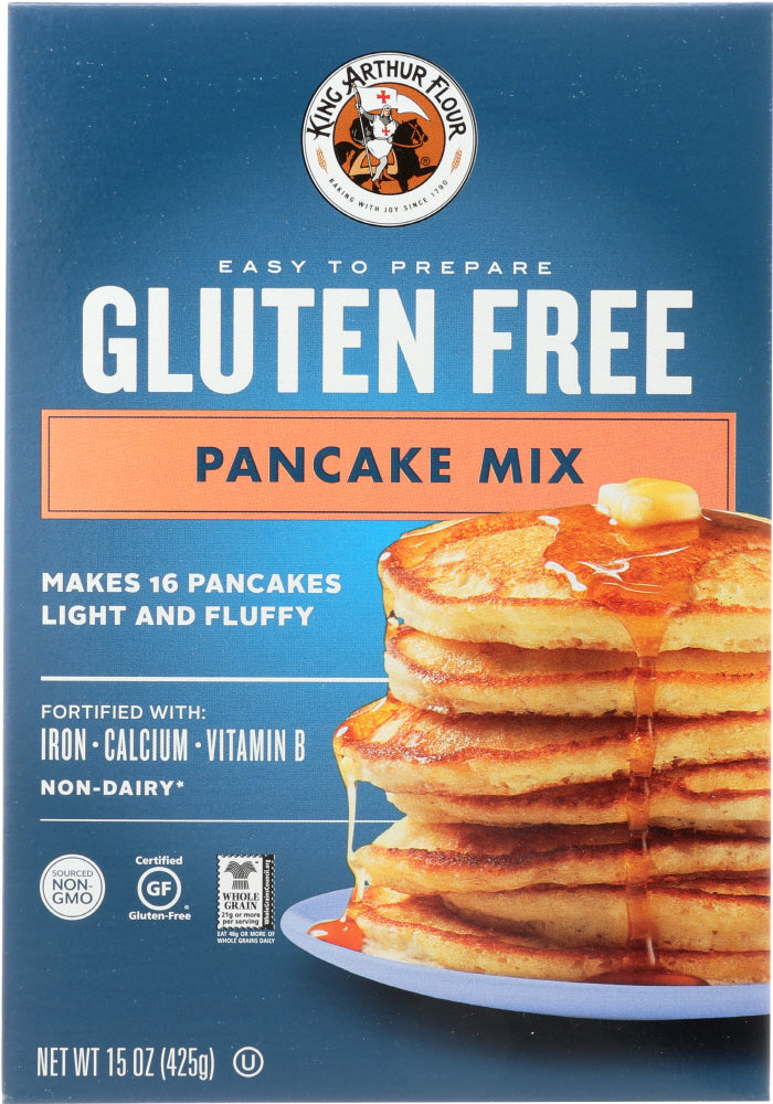 KING ARTHUR FLOUR: Gluten Free Pancake Mix, 15 oz