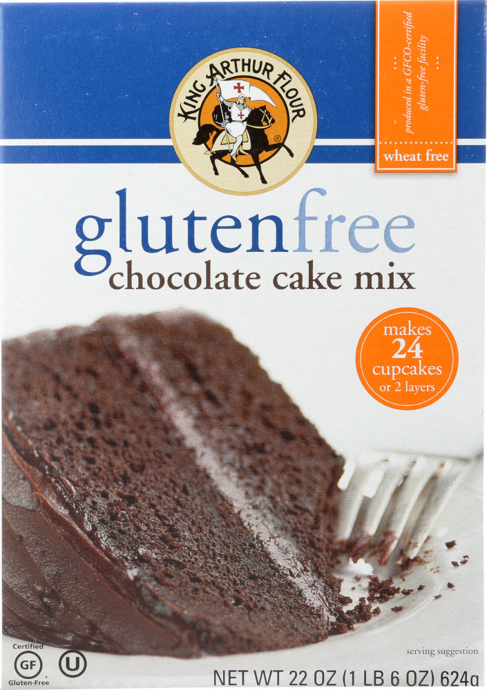 KING ARTHUR FLOUR: Gluten Free Chocolate Cake Mix, 22 oz