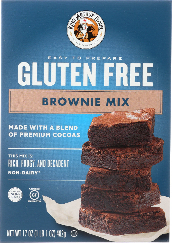 KING ARTHUR FLOUR: Gluten Free Brownie Mix, 17 oz