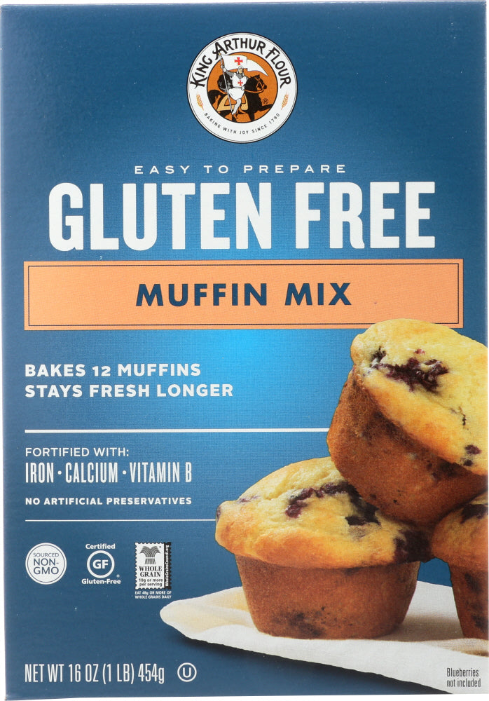 KING ARTHUR FLOUR: Gluten Free Muffin Mix, 16 oz