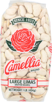 CAMELLIA: Dried Bean Limas Large, 16 oz