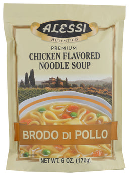 ALESSI: Brodo di Pollo Sicilian Chicken Flavored Noodle Soup, 6 Oz