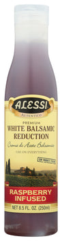 ALESSI: Raspberry White Balsamic Reduction Vinegar, 8.5 oz