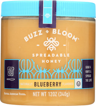 NATURAL AMERICA: Blueberry Spreadable Honey, 12 oz