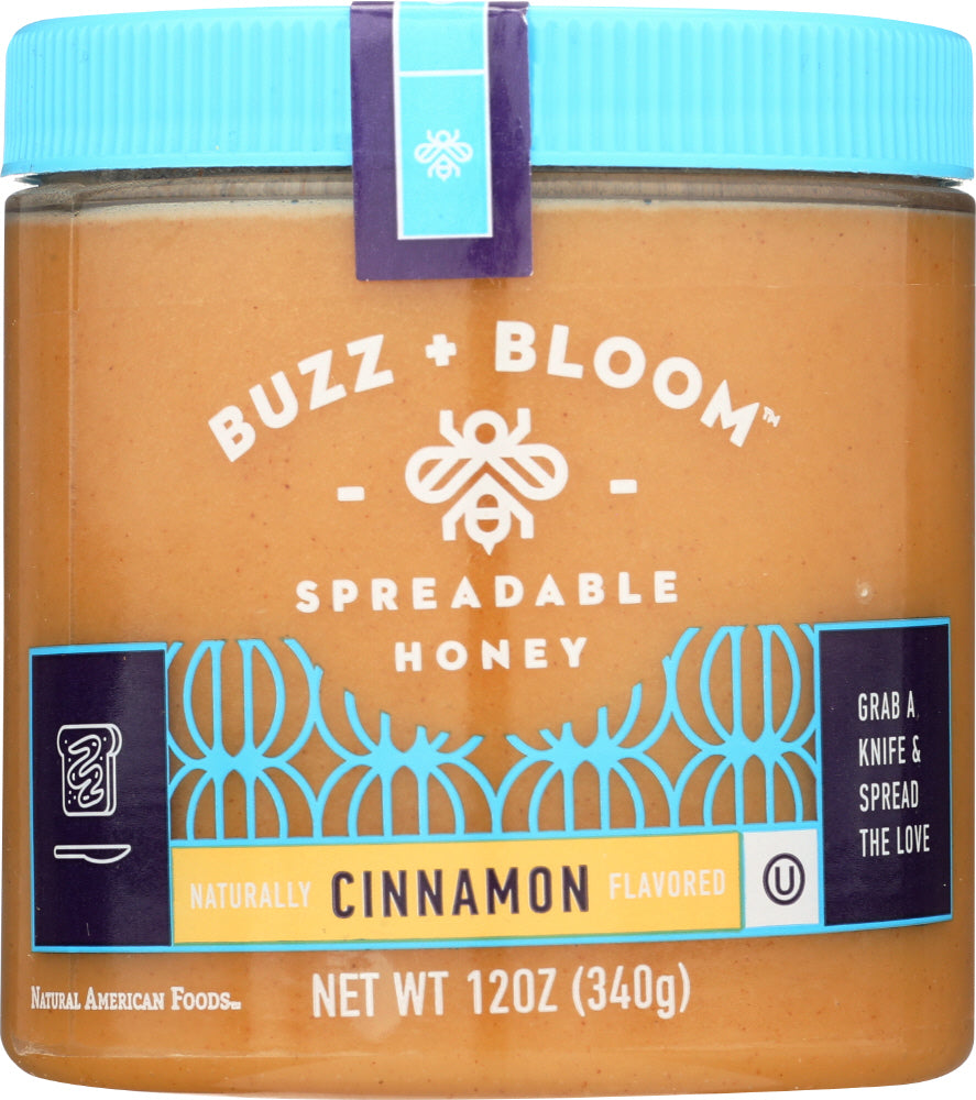 NATURAL AMERICA: Cinnamon Spreadable Honey, 12 oz