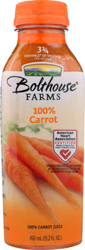 BOLTHOUSE FARMS: 100% Carrot Juice, 15.20 oz