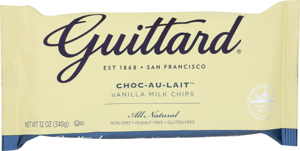 GUITTARD: Choc-Au-Lait Vanilla Milk Chips, 12 oz