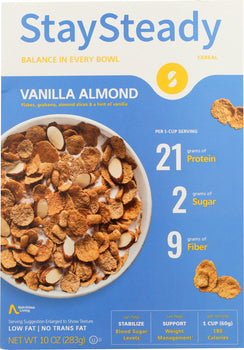 NUTRITIOUS LIVING: Cereal Vanilla Almond Stay Steady, 10 oz