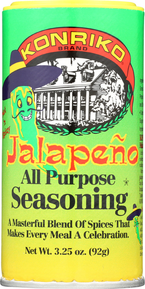 KONRIKO: Jalapeno All Purpose Seasoning, 3.25 oz