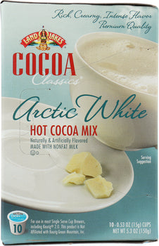 LAND O LAKES: Cocoa Single Serve Artic White 10 Counts, 5.3 oz