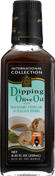 INTERNATIONAL COLLECTION: Dipping Oil Olive Balsamic Vinegar and Herbs, 8.45 oz