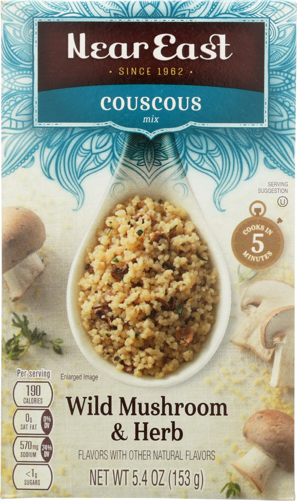 NEAR EAST: Couscous Mix Wild Mushrooms and Herb, 5.4 oz