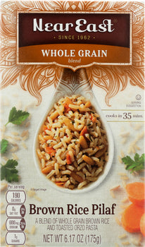 NEAR EAST: Rice Mix Whole Grain Pilaf Brown, 6.17 oz