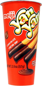 MEIJI: Cracker Stick with Dip Yan Yan Chocolate, 2 oz