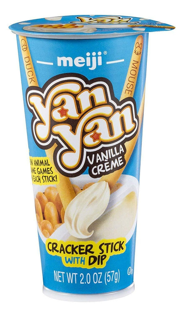 MEIJI: Cracker Stick with Dip Yan Yan Vanilla, 2 oz