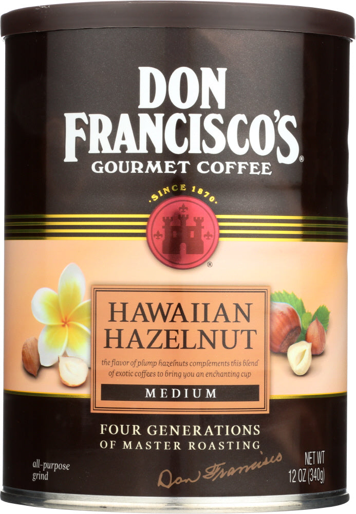 DON FRANCISCO: Coffee Hawaiian Hazelnut, 12 oz