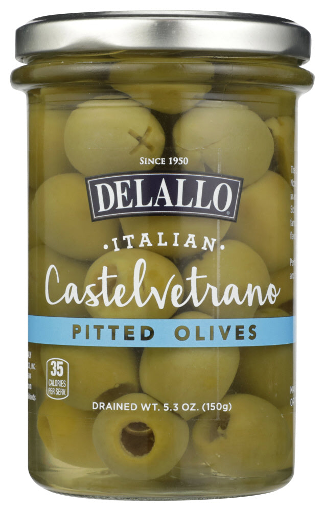 DELALLO: Olives Pitted Castelvetrano, 5.3 oz