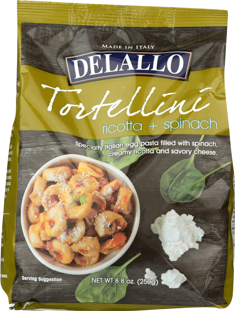 DELALLO: Ricotta-Spinach Tortellini Pasta, 8.8 oz