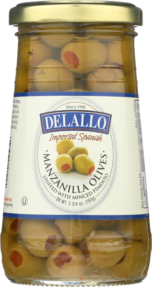 DELALLO: Stuffed Manzanilla Olives, 5.75 oz