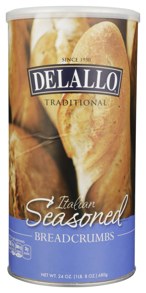 DELALLO: Italian Seasoned Breadcrumbs, 24 oz