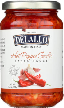 DELALLO: Sauce Garlic Pepper Hot, 12.3 oz