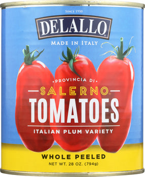 DELALLO: Tomatoes Salerno Plum Italia, 28 oz