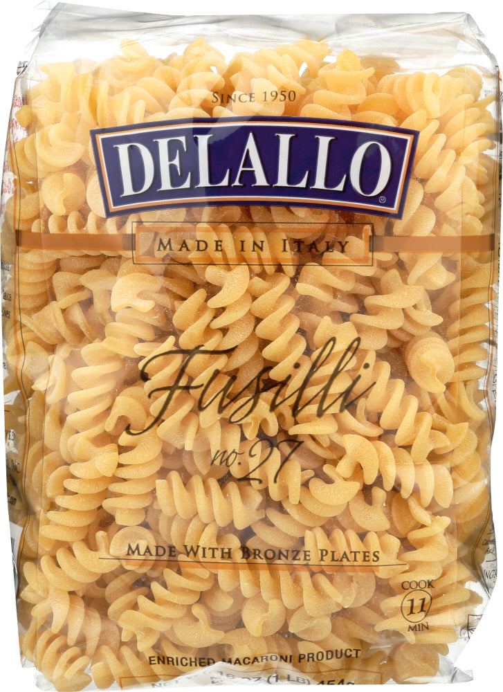 DELALLO: Fusilli Pasta Bag, 16 oz