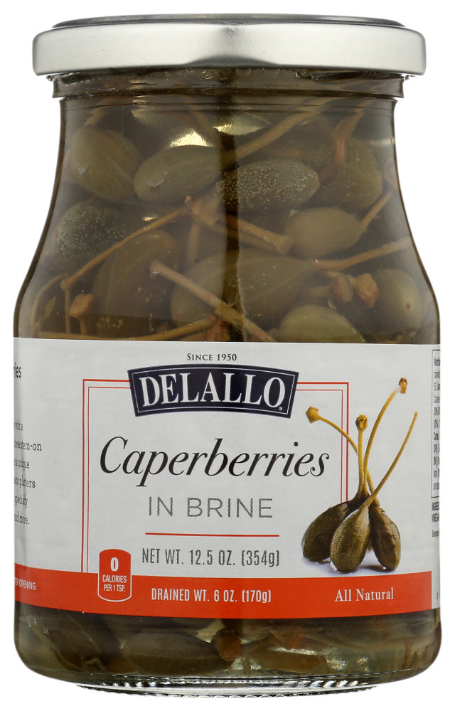 DELALLO: Caperberries in Brine, 12.5 oz