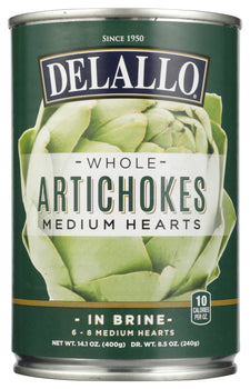 DELALLO: Artichoke Heart 6-8 Counts, 14.1 oz