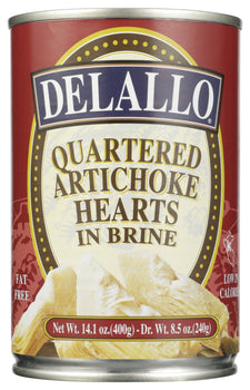 DELALLO: Artichoke Heart Quartered, 14.1 oz