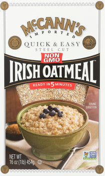 MCCANN: Oatmeal Quick and Easy Steel Cut, 16 oz