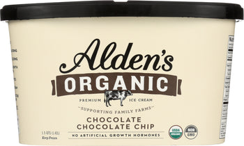 ALDEN'S ORGANIC: Ice Cream  Chocolate Chocolate Chip , 48 oz