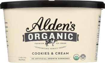 ALDEN'S ORGANIC: Ice Cream Cookies 'n Cream, 48 oz