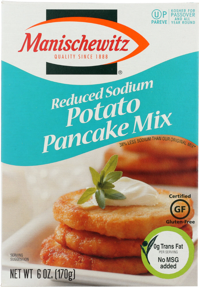 MANISCHEWITZ: Mix Pancake Reduced Sodium, 6 oz