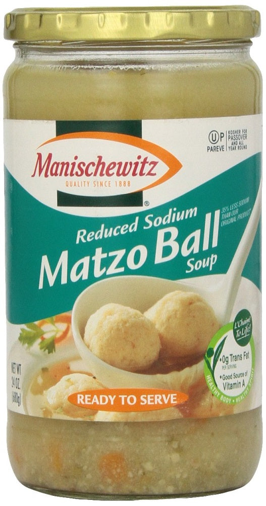 MANISCHEWITZ: Soup Matzo Ball Reduced Sodium, 24 oz