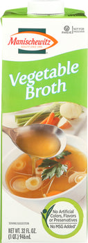 MANISCHEWITZ: Broth Vegetable Aseptic, 32 oz