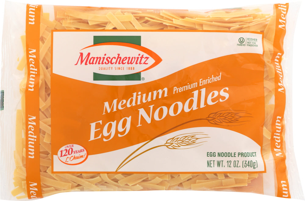 MANISCHEWITZ: Noodle Egg Medium, 12 oz