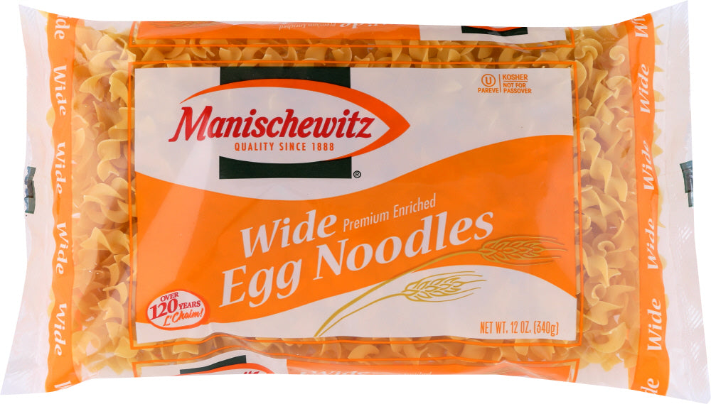 MANISCHEWITZ: Noodle Egg Wide, 12 oz