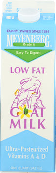 MEYENBERG: Low Fat Goat Milk, 32 oz