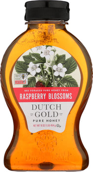 DUTCH GOLD: Blossoms Honey Raspberry, 16 oz