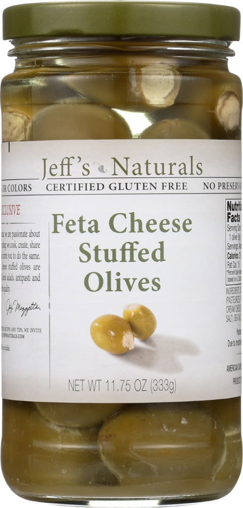 JEFFS GARDEN: Feta Cheese Stuffed Olive, 11.75 oz