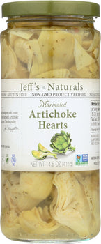 JEFFS NATURALS: Marinated Artichoke Hearts, 14.5 fl oz