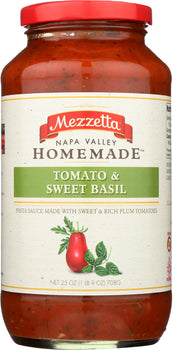 MEZZETTA: Napa Valley Bistro Tomato Basil Pasta Sauce, 25 oz