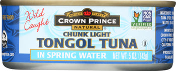 CROWN PRINCE: Tuna Tongol Spring Water, 5 oz