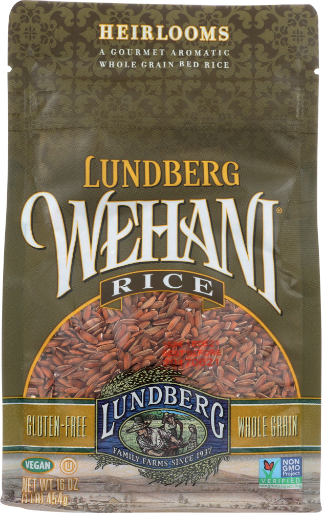 LUNDBERG: Rice Red Whole Grain Gluten Free, 16 oz