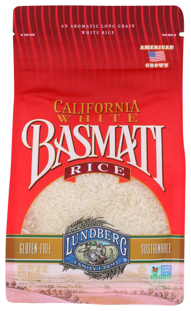 LUNDBERG: California White Basmati Rice, 2 lb