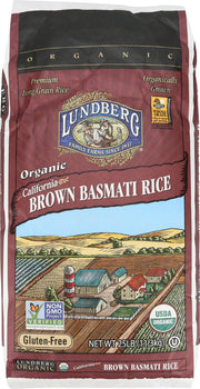 LUNDBERG: Brown Basmati California Organic, 25 lb