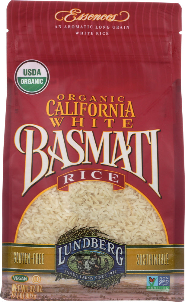 LUNDBERG: Organic California White Basmati Rice, 2 lb