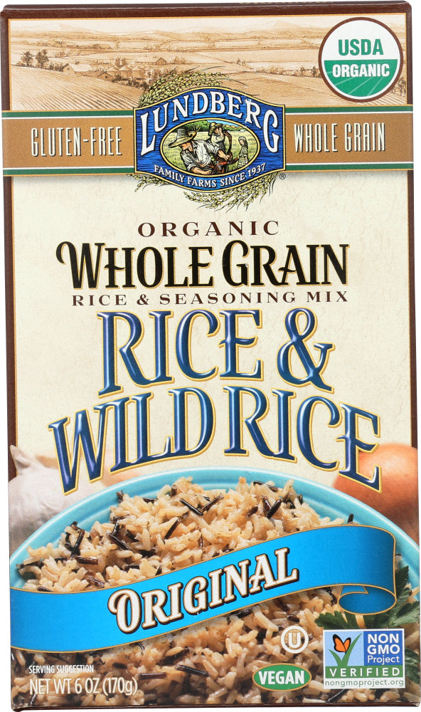 LUNDBERG: Mix Rice Whole Grain & Wild Rice Organic, 6 oz